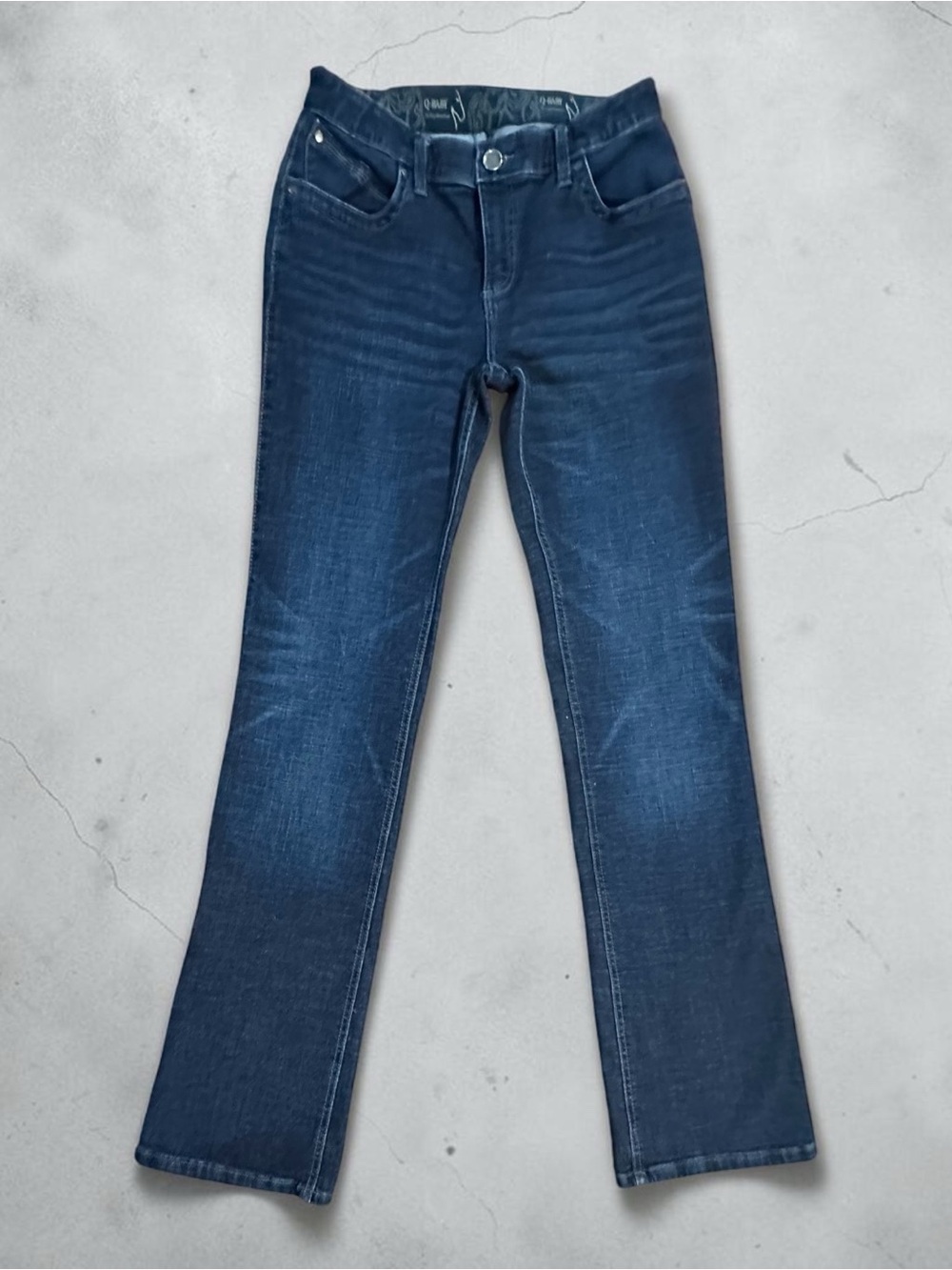 Wrangler Q-Baby Women's Dark Blue Boot-Cut Jeans